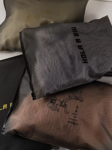 Wholesale Custom <strong>Matte</strong>_frosted Biodegradable Plastic Packaging Zipper Bags,T Shirt Swimwear Zip Lock Clothing Bags With Logo - Product Image 4