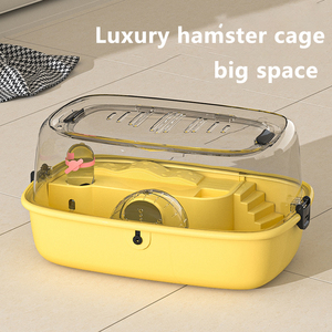Grande <span class=keywords><strong>cage</strong></span> à hamster en acrylique pour hamsters, <span class=keywords><strong>maison</strong></span> pour animaux de compagnie transparente et durable, habitat pour petits animaux pour hamsters et gerbilles - Product Image 3