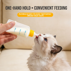 Botella para alimentar mascotas, 60Ml, reutilizable para animales pequeños, plástico, forma redonda, envío directo - Product Image 3