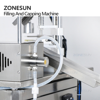 ZONESUN ZS-AFC1M Machine de remplissage et de bouchage automatique rotative monobloc 2-en-1 pour petites bouteilles en verre, idéale pour les huiles essentielles