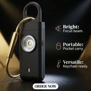 Alarma <span class=keywords><strong>de</strong></span> Seguridad Personal <span class=keywords><strong>de</strong></span> 130dB para Mujeres, Recargable por USB, Dispositivo <span class=keywords><strong>de</strong></span> Sonido Seguro para Correr y Turnos Nocturnos - Product Image 1