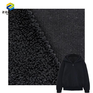 Alta calidad 430gsm CVC 66% algodón 34% poliéster cepillo Terry tela térmica para ropa de lana - Product Image 1