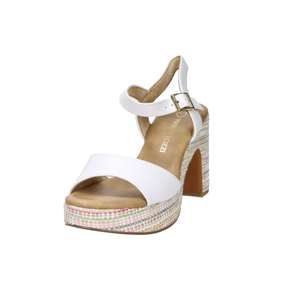 Sandales à talons pour femme Marco Tozzi, blanches, talon de 9 cm, taille 39, style plateforme - Product Image 5
