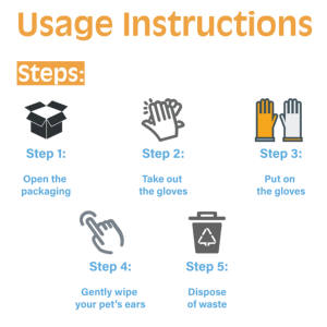 ผ้าเช็ดทำความสะอาดหูสำหรับสุนัขออร์แกนิคแบบปรับแต่งได้ผ้าเช็ดทำความสะอาดหูสำหรับสุนัขเป็นมิตรกับสิ่งแวดล้อม - Product Image 6