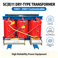 Transformateur de distribution triphasé à résine coulée de type sec SCB 11 30-2500 kVA 10 kV/0,4 kV à enroulement en cuivre, approvisionnement direct usine