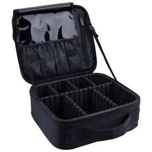 Factory-Crafted Large Capacity Waterproof PU Leather <b>Makeup</b> Bag Fashion Style <b>Case</b> Zipper Travel Organize Protect Cosmetics - Product Image 1