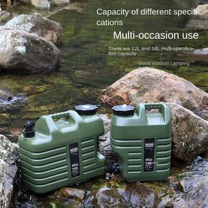 Seau <span class=keywords><strong>de</strong></span> stockage d'eau en plastique écologique <span class=keywords><strong>de</strong></span> qualité alimentaire 12L/18L pour le <span class=keywords><strong>camping</strong></span>, brise-eau <span class=keywords><strong>de</strong></span> coffre <span class=keywords><strong>de</strong></span> voiture portable - Product Image 3