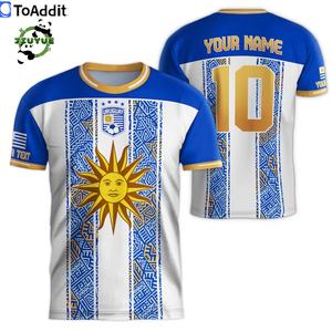 Maillot <span class=keywords><strong>de</strong></span> football <span class=keywords><strong>de</strong></span> <span class=keywords><strong>l</strong></span>'équipe nationale d'Uruguay pour la <span class=keywords><strong>Coupe</strong></span> <span class=keywords><strong>du</strong></span> <span class=keywords><strong>monde</strong></span> 2026, uniforme <span class=keywords><strong>de</strong></span> football pour hommes, drapeau national, maillot tendance, vêtements <span class=keywords><strong>de</strong></span> football OEM pour adultes et fans, t-shirt - Product Image 1