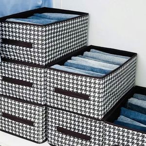 Fabric <b>Storage</b> <b>Box</b> Closet Wardrobe Clothes Organizer <b>Box</b> Foldable Organizer Drawer for Clothing Pants Jeans - Product Image 4
