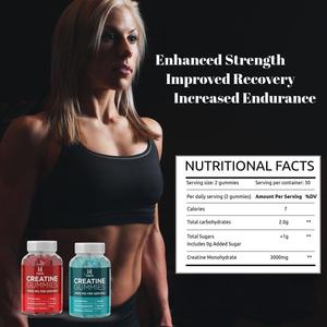 OEM/ODM Private Label <b>Creatine</b> Gummies Sugar Free <b>Creatine</b> Monohydrate Gummies for Men & Women <b>Creatine</b> Gummies - Product Image 3