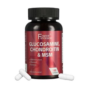 Capsules de Glucosamine Chondroïtine Premium 180 Capsules Soutiennent la Santé des Articulations et des Os Supplément de Glucosamine Chondroïtine - Product Image 1