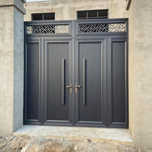 Portail d'entrée moderne de luxe en aluminium forgé, résistant à la rouille et aux intempéries, pour villa, cour et allée. - Product Image 5