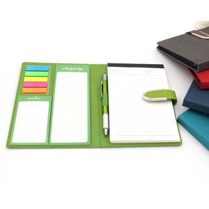 Carnet de notes, journal, agenda et planificateur de qualité, simple et pratique, pour l'école et le bureau, avec un ensemble de notes adhésives, idéal comme article promotionnel - Product Image 4