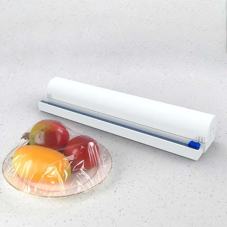Plastic Wrap Dispenser Roll Box Plastic Dispenser Accesorios De Cocina 2022 Multifuncional Plastic Wrap Box Kitchen