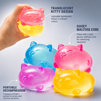 Mini Kawaii Core Cat Maltose Squishy Essentials Slow Rise Stress Relief Ball Tactile Fidget All Ages Anxiety Buffer Retail Ready