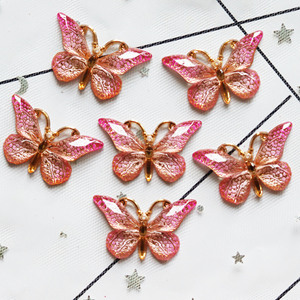 Or estampage impression bricolage accessoires <span class=keywords><strong>papillon</strong></span> pendentif épingle à cheveux anneau de téléphone portable broche résine artisanat - Product Image 3