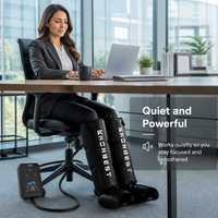 Bottes de récupération à compression d'air sans fil portables professionnelles, masseur ergonomique pour les jambes, appareil de pressothérapie pour blessures sportives