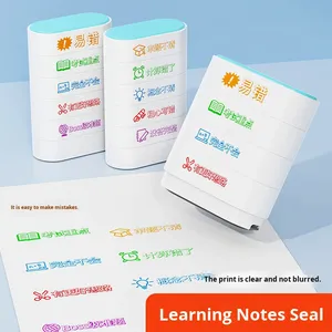 Timbres <span class=keywords><strong>Flash</strong></span> en Plastique DIY à Cinq Couches pour Enfants et Usage Bureau, avec Motifs de Blocs de Construction, de Carnets et de Calendriers, Faits Main - Product Image 4
