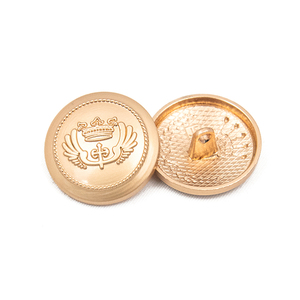 Boutons à tige de formes irrégulières personnalisés en usine, accessoires de couture, boutons métalliques en Zamac doré pour vêtements - Product Image 2