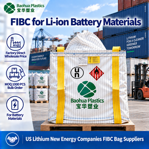 Big Bag for Lithium Battery Material Graphite Type C UV Treated UN2680 Groundable Copper Free Zinc Free FIBC Big Bag Jumbo