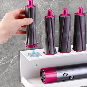 Support mural pour <span class=keywords><strong>Dyson</strong></span> Airwrap Styler, support de rangement blanc pour <span class=keywords><strong>fer</strong></span> à <span class=keywords><strong>friser</strong></span> et accessoires, support de salle de bain - Product Image 3