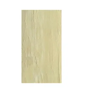 Modern 3D Panel Design Lightweight and Flexible Yellow Artificial Stone Big Slab Form for Villa and Hotel Lobby Decoration
