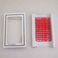 12 Pieces Histology Prepared Microscope Slides Set Middle School and Medical Study Prepared Slides From School