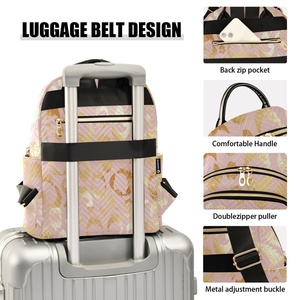 Fashion Style Student <b>Ladies</b> Soft Handle Solid <b>Backpack</b> Shoulder Small <b>Backpack</b> for Travel - Product Image 4