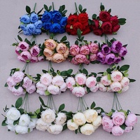 Fleur de pivoine Fleurs de soie de haute qualité Décoration d'événements Bouquet de fleurs Pivoine artificielle