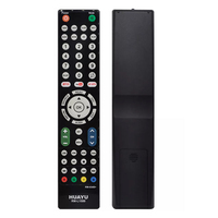 HUAYU-RM-L1599 RM-034S + LED LCD Netflix, botón de funciones inalámbricas inteligentes, mando a distancia Universal IR TV