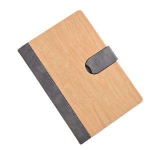 Gran oferta 2025, planificador de tapa dura de grano de madera con cierre magnético para negociación de negocios inmobiliarios de lujo - Product Image 1