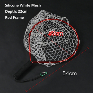 Fly Fishing <strong>Net</strong> Landing Trout <strong>Net</strong> Bass Soft Silicone Mesh Catch <strong>and</strong> Release <strong>Fish</strong> <strong>Net</strong> with EVA Handle - Product Image 6