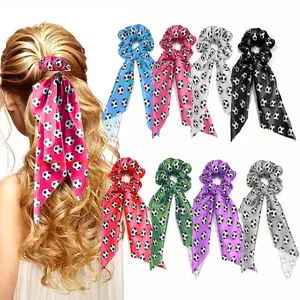 Draad Hoofdbanden Twist Boog Haarbanden Bunny Oren Haar Elastische Paardenstaart Accessoires Sport Voetbal Tennis Voetbal Knoop Scrunchies