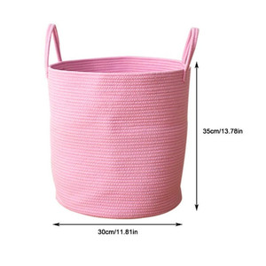 Oempromo grandes cestas de almacenamiento de cuerda de algodón cesta tejida - Product Image 3