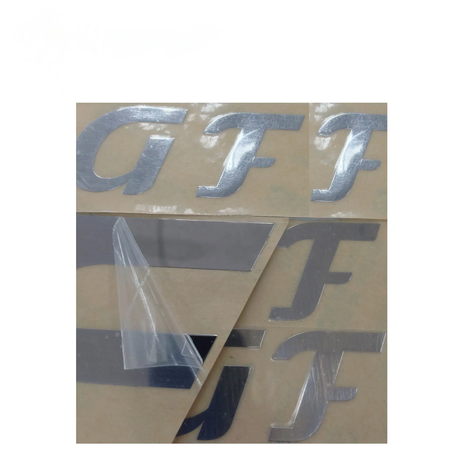 Watch dial Customized logo Metal Electroforming Foil Self Adhesive Label Sticker