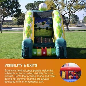 Jeu de baseball gonflable commercial avec souffleur, en PVC vinyle, multi-cibles, pour intérieur et extérieur, idéal pour la location – Vente directe usine - Product Image 6