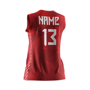 เสื้อวอลเลย์บอลชายหาดสำหรับผู้หญิง ระบายอากาศได้ดี พิมพ์โลโก้และหมายเลขได้  ลดราคาพิเศษ - Product Image 6