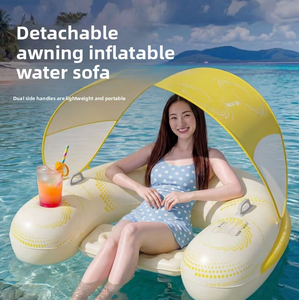 Canapé flottant gonflable YK2026-31, tapis gonflables pour <span class=keywords><strong>piscine</strong></span>, lac, plage, flotteurs pour adultes, enfants, famille, jeux aquatiques - Product Image 2