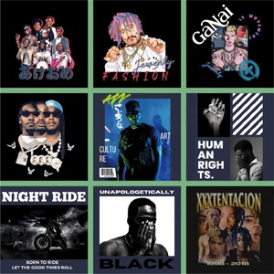 Kích Thước Tiêu Chuẩn Tùy Chỉnh Thiết Kế Nhanh Chóng Quay Vòng Đẹp Chất Lượng Trực Tiếp Để Phim Dtf Truyền Nhiệt Biểu Tượng Các Bản Vá Lỗi Cho Áo Sơ Mi - Product Image 5