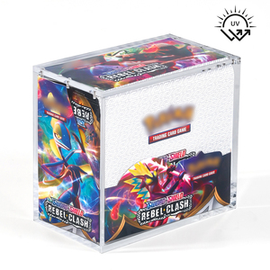 Custodia Protettiva Trasparente Magnetica in Acrilico Anti-UV per Box di <span class=keywords><strong>Carte</strong></span> <span class=keywords><strong>Pokémon</strong></span> con Scomparti per <span class=keywords><strong>Carte</strong></span> da Gioco - Product Image 3