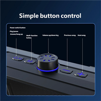 Caisson de basses sans fil Mains libres Prise de son Lumière USB RGB Stéréo Mini barre de son de bureau pour jeux