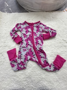 Yy Bestseller RTS Charakter-Print Herbst Unisex Babykleidung Umweltfreundlicher Gestrickter Zweiwege-Reißverschluss Langarm Bambus-Schlafanzug ODM - Product Image 2