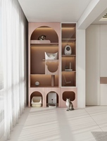 Villa de luxe pour chat d'intérieur avec espace de jeu multi-niveaux, mobilier extensible pour appartement