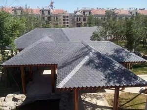 Bán buôn tùy chỉnh kích thước thiết kế hiện đại tự nhiên màu đen Slate axit kháng biệt thự sàn đá nhà đặc biệt - Product Image 6