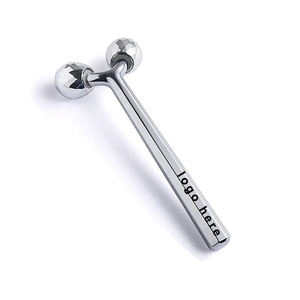 Rouleau de massage facial en métal en forme de Y, à billes rafraîchissantes, pour lifting et anti-âge – Nouveauté très prisée - Product Image 1
