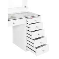 Ensemble de meubles de salle de bain à 7 tiroirs blancs brillants
