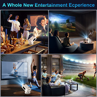 2024 nouveau 720P HD maison Mini Portable rétroprojecteur 4K Android Smart BT Wi-Fi téléphone portable sans fil UST projecteur