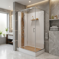 Cabine de douche intelligente à commande vocale, douche numérique connectée pour salle de bain connectée
