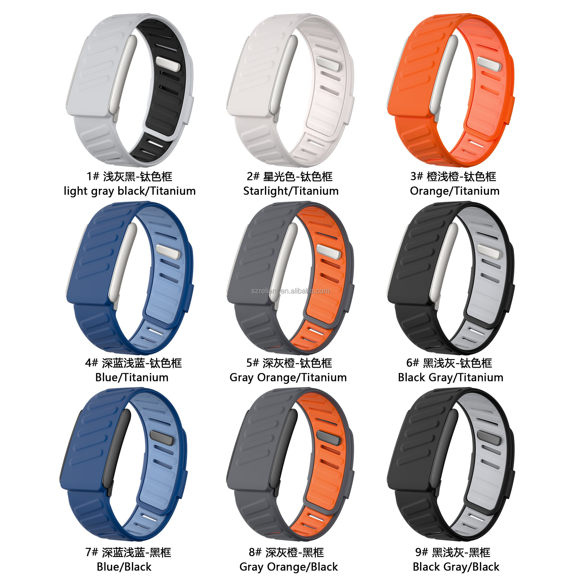 VeveXiao Robuuste comfortabele siliconen polsband compatibel
