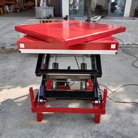 Plataforma Elevadora de Tijera Fija con Válvula Antideflagrante, Mesa Elevadora Eléctrica para Uso en Talleres de Procesamiento